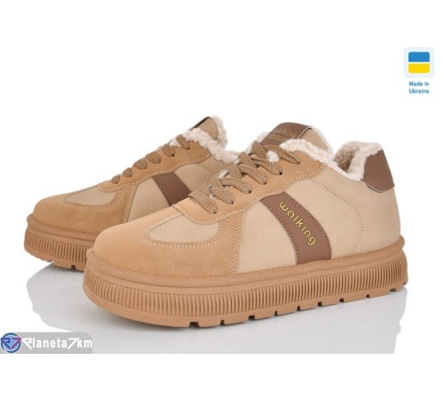 Кросівки жіночі на зиму (8 пар р.36-41) бежевий  "LUCKY"
