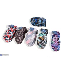 Рукавиці дитячі на зиму (12 шт. р.сетка 3-4) мікс  "KaPira"