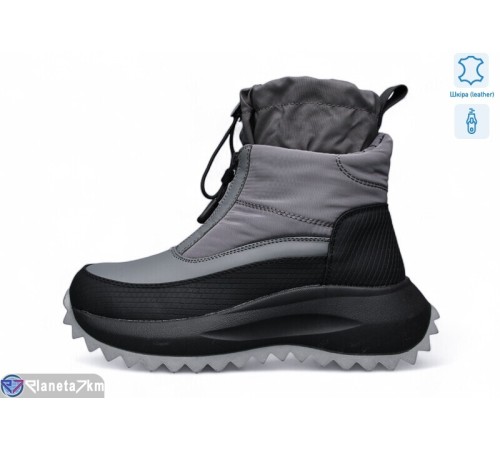 Черевики жіночі на зиму (8 пар р.36-41) сірий  "KULIBABA"