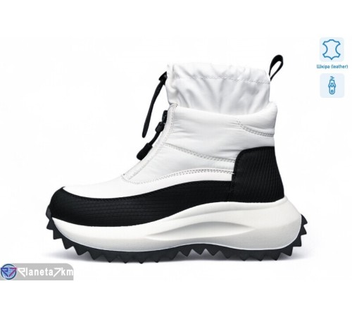 Черевики жіночі на зиму (8 пар р.36-41) білий  "KULIBABA"