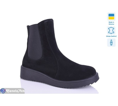 Черевики жіночі на зиму (6 пар р.37-41) чорний  "LIKA"