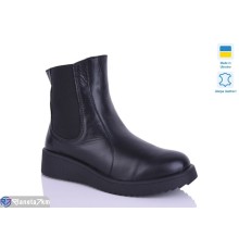 Черевики жіночі на зиму (6 пар р.37-41) чорний  "LIKA"