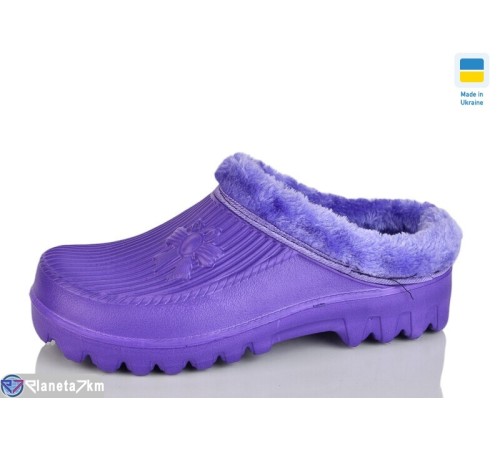 Жіночі сабо на зиму (6 пар р.36-41) фіолетовий  "INPIRE"