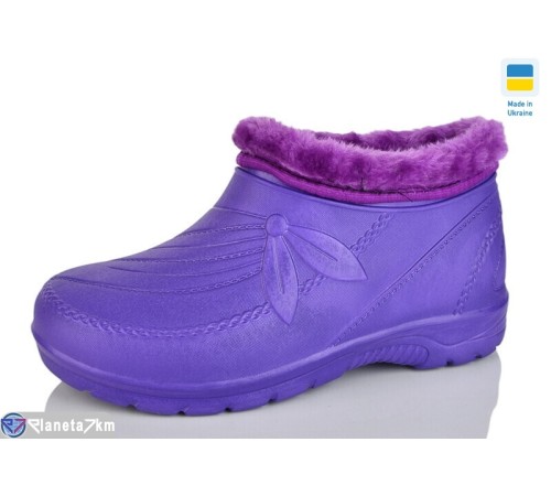 Калоші жіночі на зиму (6 пар р.36-41) фіолетовий  "INPIRE"