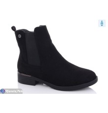 Черевики жіночі на зиму (6 пар р.36-41) чорний  "LAIFA"