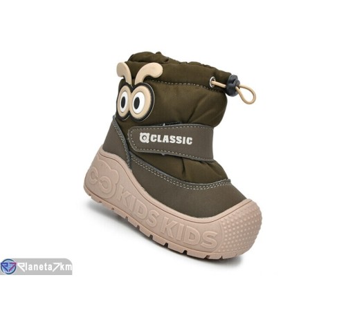 Дутики дитячі на зиму (8 пар р.23-28) хакі  "TOMMY"