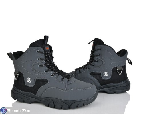 Черевики чоловічі на зиму (8 пар р.41-46) сірий  "Mirella"