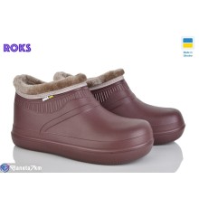 Калоші жіночі на зиму (8 пар р.37-41) коричневий  "Roks"