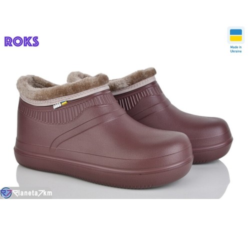 Калоші жіночі на зиму (8 пар р.37-41) коричневий  "Roks"