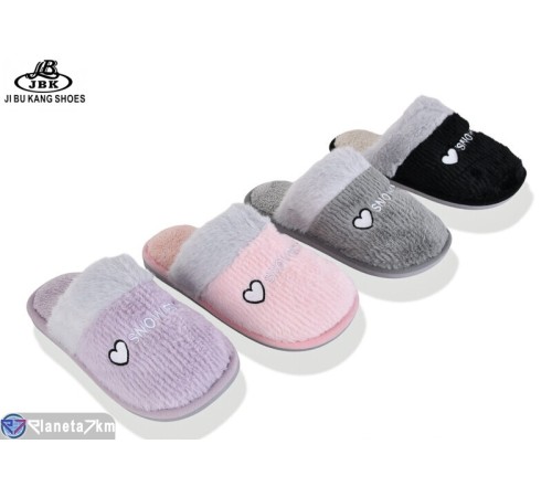 Тапки жіночі на зиму (12 пар р.36-41) мікс  "Jibukang"