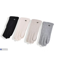 Рукавички жіночі на зиму (12 шт. р.сетка 6,5-8,5) мікс  "RUBIBAS"