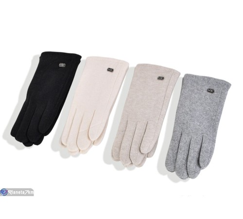 Рукавички жіночі на зиму (12 шт. р.сетка 6,5-8,5) мікс  "RUBIBAS"