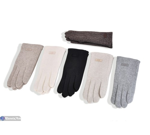 Рукавички жіночі на зиму (12 шт. р.сетка 6,5-8,5) мікс  "RUBIBAS"