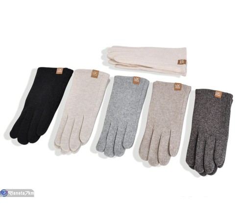 Рукавички жіночі на зиму (12 шт. р.сетка 6,5-8,5) мікс  "RUBIBAS"