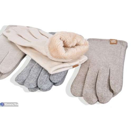 Рукавички жіночі на зиму (12 шт. р.сетка 6,5-8,5) мікс  "RUBIBAS"