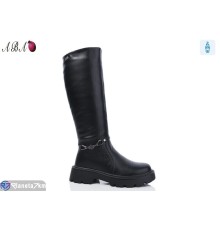 Чоботи жіночі на зиму (6 пар р.36-41) чорний  "Aba"