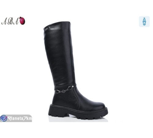 Чоботи жіночі на зиму (6 пар р.36-41) чорний  "Aba"