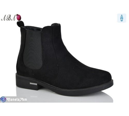 Черевики жіночі на зиму (6 пар р.36-41) чорний  "Aba"