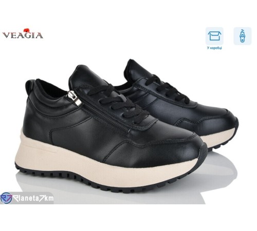 Кросівки жіночі на зиму (8 пар р.36-41) чорний  "Veagia-ADA"