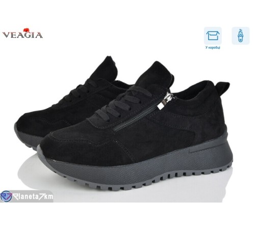 Кросівки жіночі на зиму (8 пар р.36-41) чорний  "Veagia-ADA"