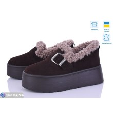 Туфлі жіночі на зиму (6 пар р.36-41) коричневий  "STELUSA"