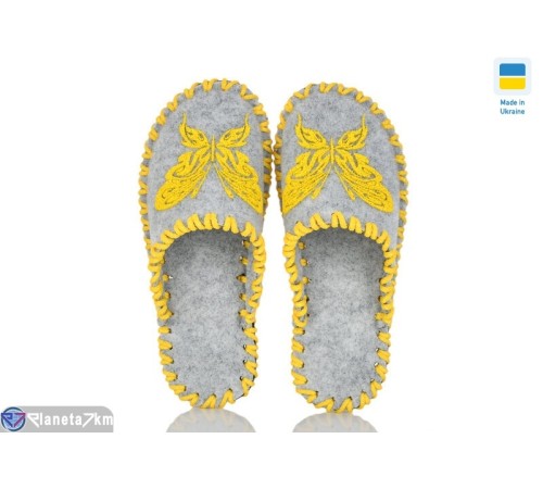 Тапки жіночі на весну/осінь (9 пар р.36-41) сірий  "Activ"