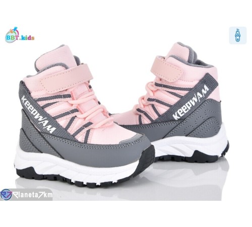 Черевики дитячі на зиму (8 пар р.22-27) рожевий  "BBT"