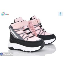 Черевики дитячі на зиму (8 пар р.22-27) рожевий  "BBT"