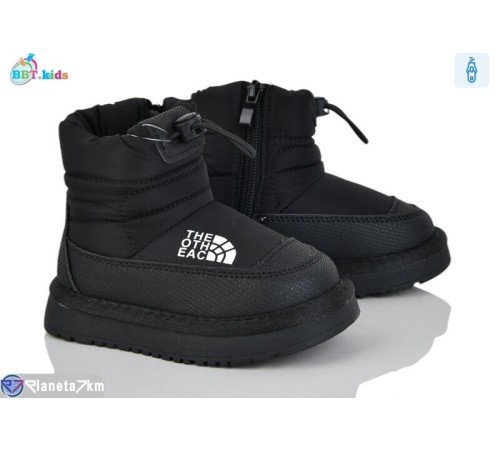 Дутики дитячі на зиму (8 пар р.22-27) чорний  "BBT"
