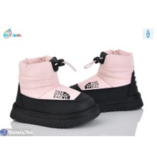 Дутики дитячі на зиму (8 пар р.22-27) рожевий  "BBT"