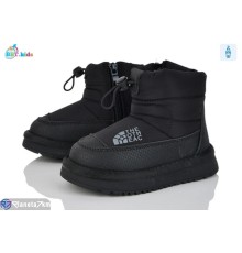 Дутики дитячі на зиму (8 пар р.22-27) чорний  "BBT"