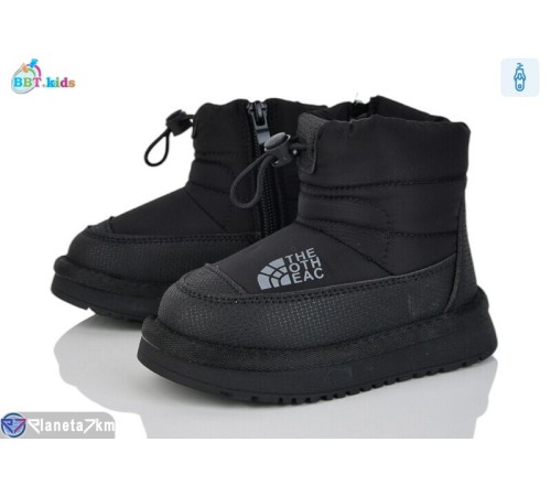 Дутики дитячі на зиму (8 пар р.22-27) чорний  "BBT"