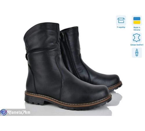 Черевики жіночі на зиму (6 пар р.40-43) чорний  "LISA"