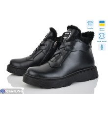 Черевики жіночі на зиму (6 пар р.36-41) чорний  "LISA"