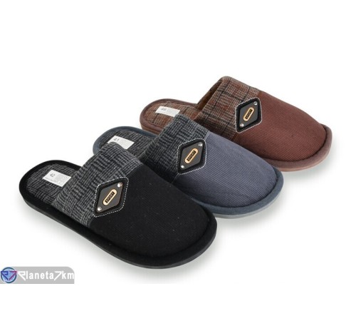 Тапки чоловічі на зиму (12 пар р.41-46) мікс  "LUXORIS"