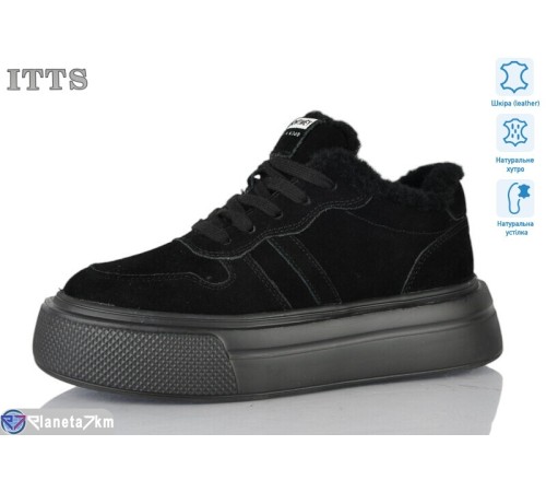 Кросівки жіночі на зиму (6 пар р.36-41) чорний  "LOTOS"