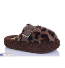 Тапки жіночі на зиму (8 пар р.36-41) коричневий  "Belossa"