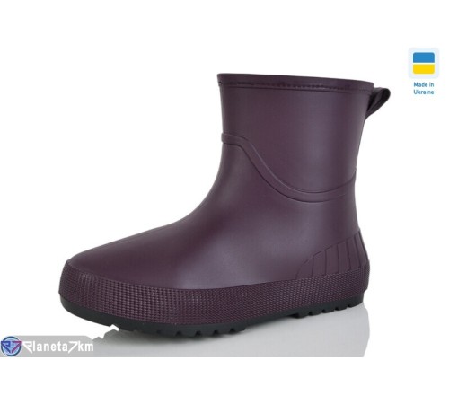 Жіноче гумове взуття на весну/осінь (5 пар р.37-41) бордовий  "INPIRE"
