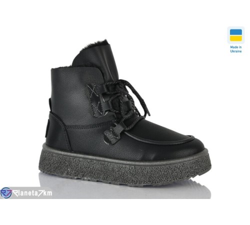 Черевики жіночі на зиму (6 пар р.37-41) чорний  "LUCKY"