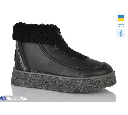 Черевики жіночі на зиму (6 пар р.37-41) чорний  "LUCKY"