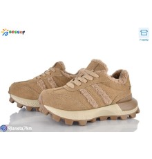 Дитячі кросівки на зиму (8 пар р.32-37) коричневий  "Bessky-Kellaifeng"