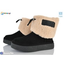 Черевики жіночі на зиму (8 пар р.36-41) чорний  "Bessky-Kellaifeng"