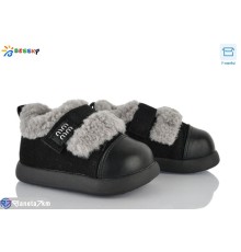 Дитячі туфлі на зиму (8 пар р.21-25) чорний  "Bessky-Kellaifeng"