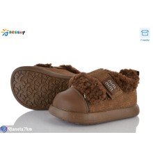 Дитячі туфлі на зиму (8 пар р.21-25) коричневий  "Bessky-Kellaifeng"