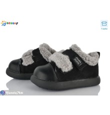 Дитячі туфлі на зиму (8 пар р.26-30) чорний  "Bessky-Kellaifeng"