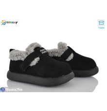 Дитячі туфлі на зиму (8 пар р.26-30) чорний  "Bessky-Kellaifeng"