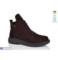 Черевики жіночі на зиму (6 пар р.37-41) коричневий  "LIKA"