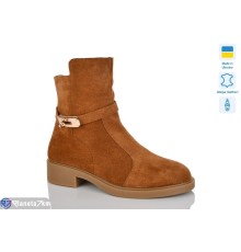 Черевики жіночі на зиму (6 пар р.37-41) camel  "LIKA"