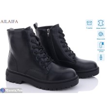 Черевики жіночі на зиму (6 пар р.36-40) чорний  "Latifa"