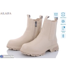 Черевики жіночі на зиму (6 пар р.36-41) бежевий  "Latifa"